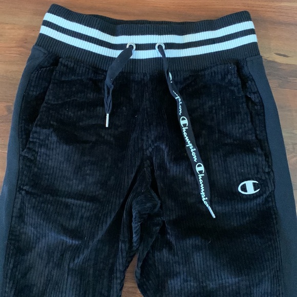 Champion, corduroy, black, joggers, extra small - Picture 3 of 6